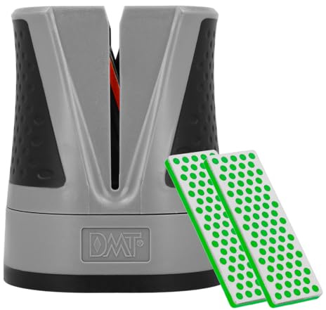 DMT SimpleSharp Classic Bundle Fein & Extrafein | Diamant Messerschärfer für rasiermesserscharfe Klingen mit perfektem Schleifwinkel | Schärft Messer beidseitig mit extraharten Diamant-Steinen