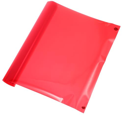 STOBAZA Scheinwerfertönungsfolie Selbstklebend Getönte Vinylfolie Für Scheinwerfer Rücklichter Nebelscheinwerfer Rot Transparent Kratzfest Wasserabweisend
