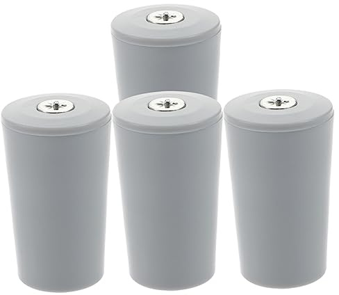 PartyKindom Topes para Persianas Enrollables 4piezas Topes De Plástico Gris Accesorios Resistentes Al Desgaste para Ventanas y Cortinas Kit De Reparación Compacto