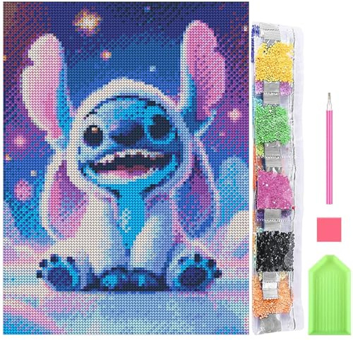 YHNNH 5D Diamond Painting Full Drill, 30 x 40 cm Cartoon Diamantmalerei Bastelset, für Kinder Erwachsene Anfänger, DIY Mosaikherstellung Basteln Kit für Home Wanddekoration
