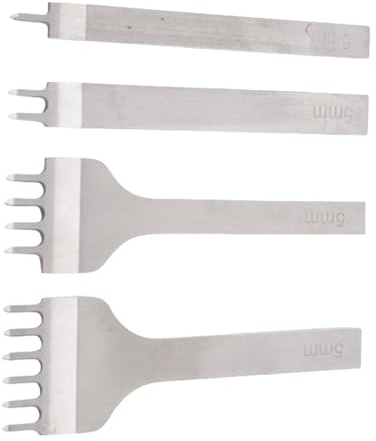 Herramienta de punzón de cuero preciso con agarre antifatigue de cuero perforador tenedor para manualidades y aficiones herramienta profesional de cuero cincel