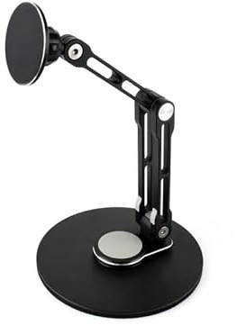 TUOPUONE Soporte magnético N52 para monitor portátil con imán de neodimio, compatible con monitores de 4 a 18.5 pulgadas, soporta rotación multieje, viene con anillos de metal magnéticos, plegable