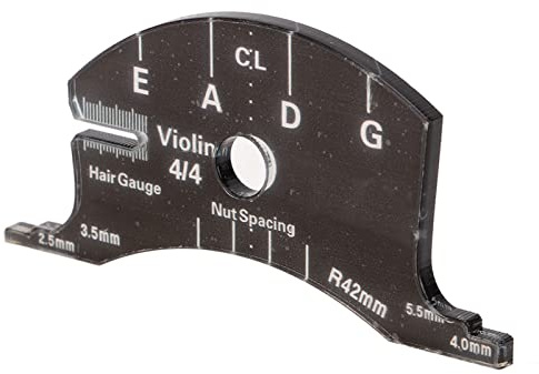 LIYJTK Outil DE RÉFÉRENCE DE CHEVALET DE Violon MODÈLE DE Moule Acrylique PRÉCIS pour LUTHIERS (4/4)