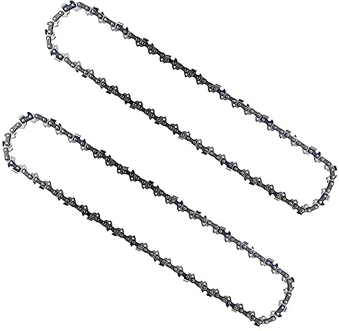 Lot de 2 chaînes de scie de 35 cm pour tronçonneuses Bosch AKE 35 AKE35S AKE35A AKE 35-19 S, chaîne de rechange pour tronçonneuse sans fil Greenworks GD40CS15 avec moteur sans balais, GD48CS36 et