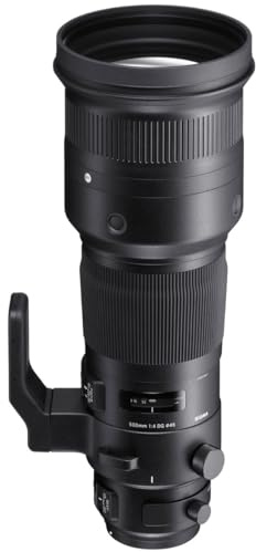Sigma F4 DG OS HSM Sports - Objetivo para cámara para réflex (500 mm) Color Negro