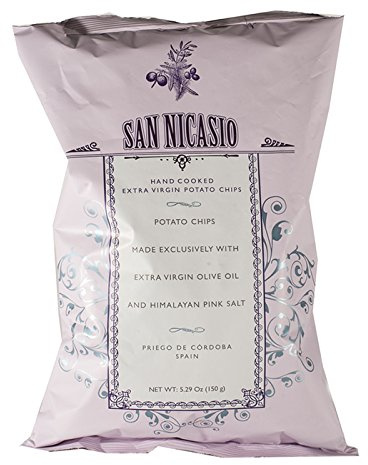 San Nicasio Patatas Fritas [Pack 14 x 150 g] en Aceite de Oliva Virgen Extra con Sal Rosa del Himalaya