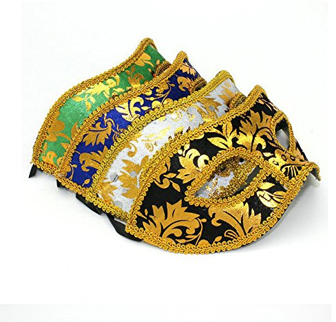 VKI 4 st män venetiansk maskerad mask A