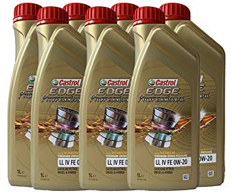 CASTROL EDGE Professionell motorolja TITANIUM FST LL IV FE 0W20 för VW – 7 liter