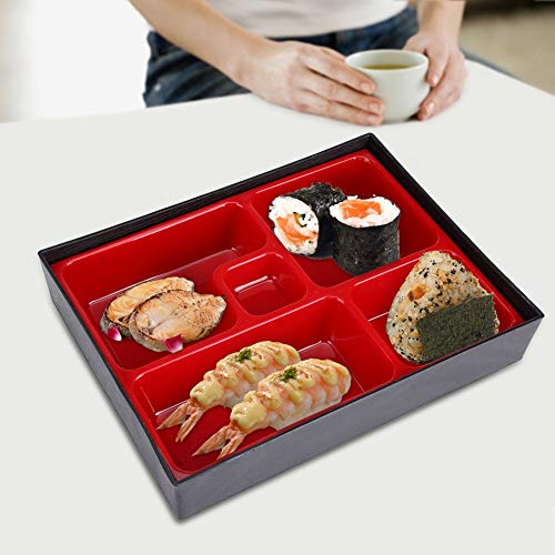 Fictory Bento Box - Tragbare Brotdosen Bento Food Container im japanischen Stil Holz Aufbewahrungsbox Büro Picknick