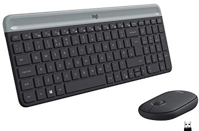 Logitech MK470 Combo Clavier et Souris sans Fil pour Windows