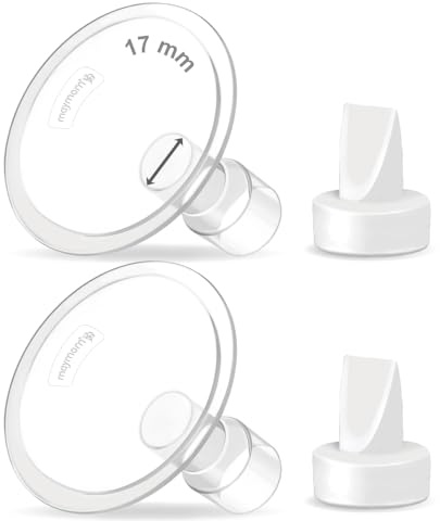 Maymom Compatible 17mm Breastshield Flange for Lansinoh Breastpump & Valve. Not Original Lansinoh Pump Parts. Replace Lansinoh Flange ComfortFit. Work with Lansinoh SignaturePro SmartPump Manual Pumps