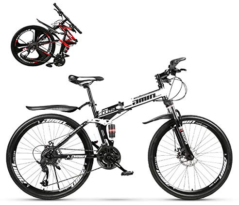 STRTG Klappfahrrad, ultraleichte tragbare faltbares Sport- / Mountainbike/leicht und robust Faltbares Fahrrad, Zum 24 * 26 Zoll 21 * 24 * 27 * 30 Geschwindigkeit Klapprad