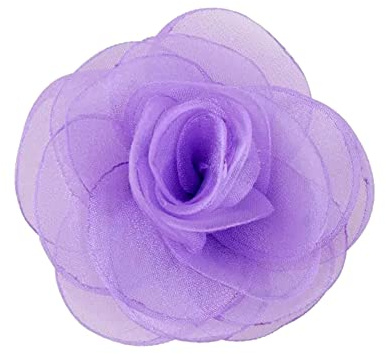 KABELIF 2 Stück Rose Brosche Ansteckblume Blume Haarspange Haarschmuck Blume Corsage Tasche Schuhe Hüte Zubehör zum Hochzeit Bankett Party 7 CM (Violett)