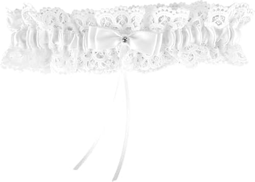 XiuGlimpse Wedding Garters for Bride - White Lace & Bridal, Liga De Novia Para Boda,Wedding Accessories & Gifts for Women & Girls