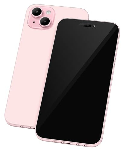Falso modello di telefono [Senza logo] Schermo fittizio non funziona replica telefono giocattolo per 15 Plus/Pro/Pro Max (per 15 schermo nero rosa)