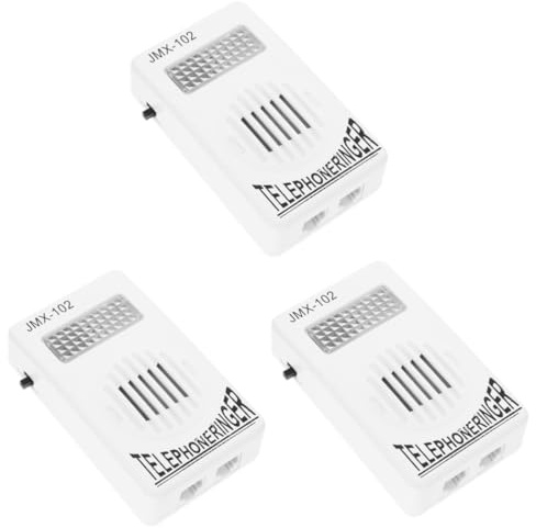 OSALADI 3piezas Amplificador De Timbre De Teléfono Para Línea Fija y Compatible La Mayoría De Teléfonos Mejora Sonido Entornos Ruidosos