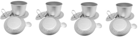 TOPBATHY Caffè Vietnamita 4 Set Da Viaggio Versare Sopra Dripper Filtro Del Vietnamita Drip Macchina Per Il Vietnamita Accessori Per Il Per Gli Amanti Del Regali Per Gli