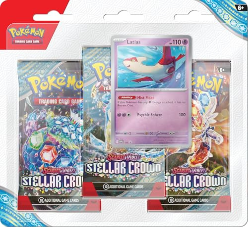 Pokémon TCG: Scarlet & Violet—Stellar Crown Three-Booster Blister Latias