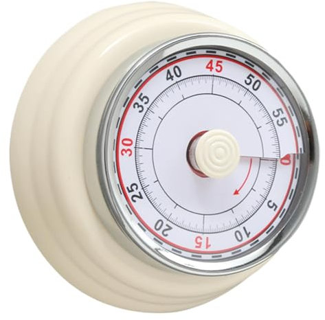 Precision Cooking Timer, Retro Style Kitchen Timer, Loud Alarm Kitchen Timer, Kitchen Timer for Baking, Countdown Timer for Kitchen, Magnetic Mechanical Timer, Magnetic Timer for Fridge