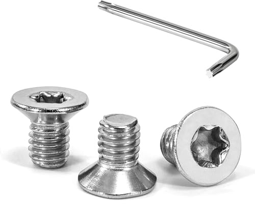 Tunejoy 30 Stück Senkkopfschrauben Torx M6 x 10 mm Senkschrauben Edelstahl A2 V2A Maschinenschrauben Senkkopf Innensechskant Vollgewinde mit T30 Inbusschlüssel