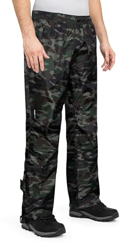 Höhenhorn Pluvia Herren Regenhose wasserdichte Überziehhose Wassersäule 5.000 mm Atmungsaktive Outdoorhose mit Transportbeutel