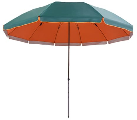 Generisch 210/240 cm Terrassenschirm mit Verstellbarer Höhe, Tragbarer Marktschirm, Leichter Gartenschirm Sonnenschirm for Picknick, Garten, Strand(250cm/8.2ft)