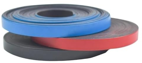 ROTOLO NASTRO MAGNETICO AUTO ADESIVO 3M X 6mm calamita magnete striscia (blu)