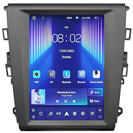 LZHIF Android 15 9,7 Zoll Touchscreen-Radio für Ford Mondeo Fusion MK5 2013-2019,Videoplayer,GPS-Navigation,Unterstützt Bildschirmspiegelung,Bluetooth-Lenkradsteuerung,8 Core 4G+WiFi 8G+128G