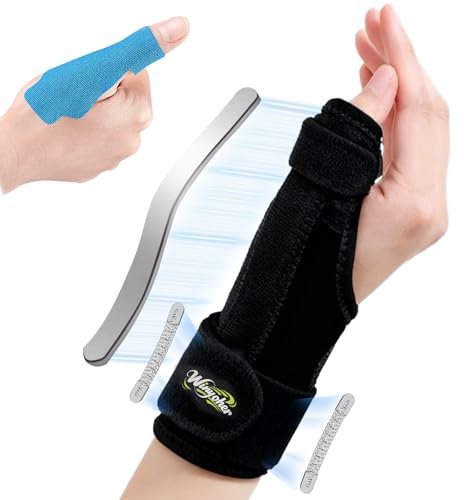 Daumenbandage Rechts Links Ergonomische Daumensattelgelenk Bandage Atmungsaktive Daumenschiene Verstellbare Handgelenk Bandagen mit 3 Schienen Daumenorthese bei Sehnenscheidenentzündung, Daumenstütze