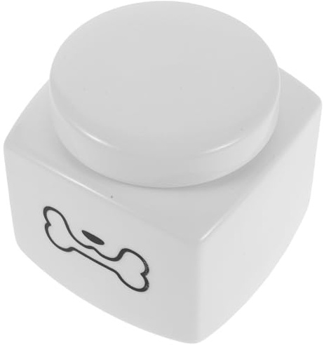Toyvian Urna para Mascotas de Cerámica Pequeña 9,5x9,2x9,2 Cm, Caja Conmemorativa Sellada para Cenizas de Perro y Gato, Recuerdo Hermético Pérdida de Mascotas Domésticas