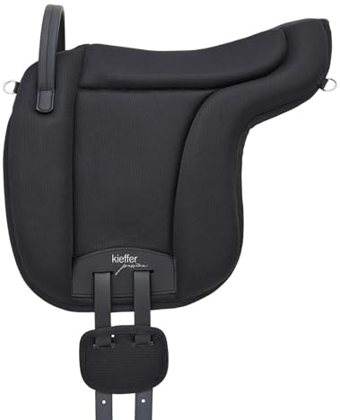 Kieffer Passion Reitkissen Balance - Reitpad für pferdefreundliches Reiten ohne Sattel, schwarz (Pony)
