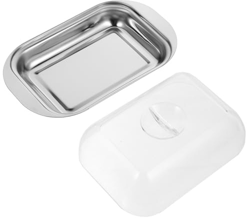 ULTECHNOVO Caja para Mantequilla Tapa, Soporte para Almacenar Mantequilla y Postres en Vajilla del Hogar Color
