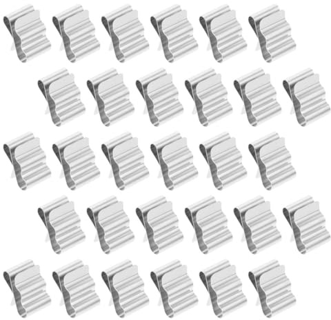 Milisten Lot de 100 Clips Clips Câbles en Acier Inoxydable pour Panneaux Solaires, Fixation de Câbles Photovoltaïques sous Cadre, Clips de Câble Résistants pour Installation Solaire