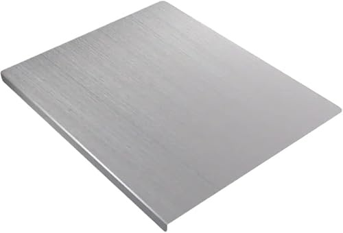 Spianatoia Tagliere in Acciaio Inox 304 per Impastare, con Tappeto Antiscivolo Omaggio (70x48 cm)