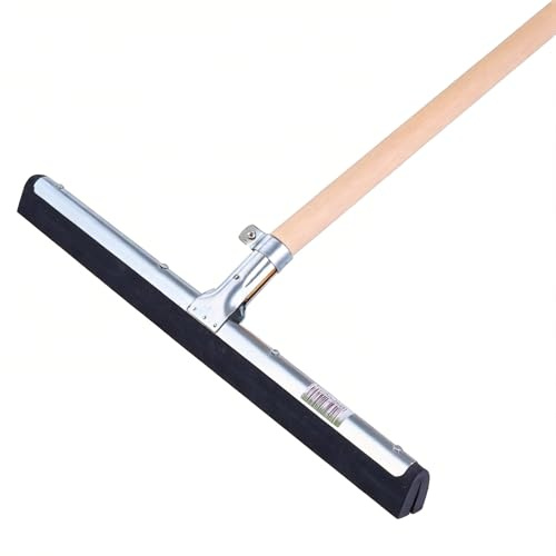 Floor Squeegee, 45 cm Blade with 130 cm Wooden Handle, Stainless Steel Water Wiper Set