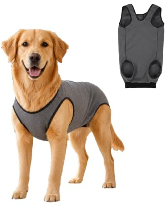 1 pieza perro body gris L