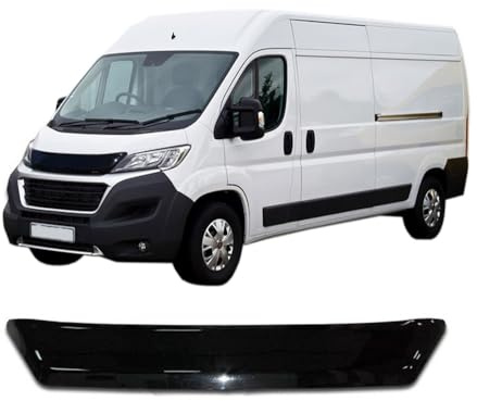 SCOUTT Deflettore Protezione Cofano per Fiat Ducato 2014-2019 (Lifting), Migliora l'Aerodinamica dell'Auto, e Spoiler, Nero