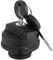 Tapa del tanque de combustible, tapa de llenado de bloqueo del tanque de combustible Tapa de bloqueo de gasolina de ABS negro con 2 llaves Accesorios de automóvil aptos para Beetle/Polo/Caddy