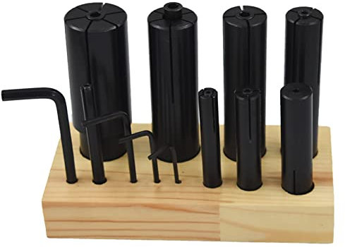 raseparter 1/4 In to 1-1/4 In Lathe Milling High Precision 8-Pack Expanding Arbors Set