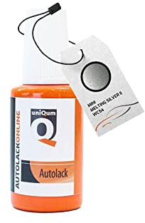 uniQum Autolack Lackstift fürs Auto MINI Melting Silver II WC54 Autolack Reparatur 30 ml