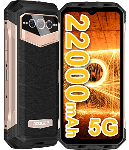 DOOGEE VMAX 5G Telephone Portable Incassable, 20GB+256GB(TF 2TB) Dimensity 1080, 22000mAh, 108MP Triple Caméra+20MP Vision Nocturne, 6,6 FHD+ 120Hz, Smartphone Incassable, GPS/NFC
