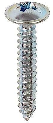 Timco - Metal Tapping Screws - PZ - Flange - Self-Tapping - Zinc (Size 8 x 1-200 Pieces)