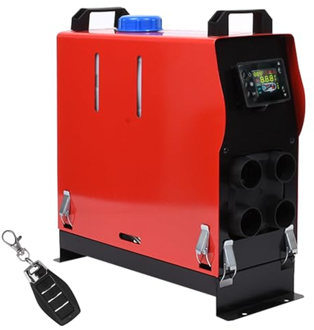 TRAGLO Calentador diésel Todo en uno de 5 kw, Calentador de Furgoneta Camper súper silencioso de 12/24 V con Control Remoto y Pantalla LCD Calentamiento rápido para Camiones, automóviles, Barcos