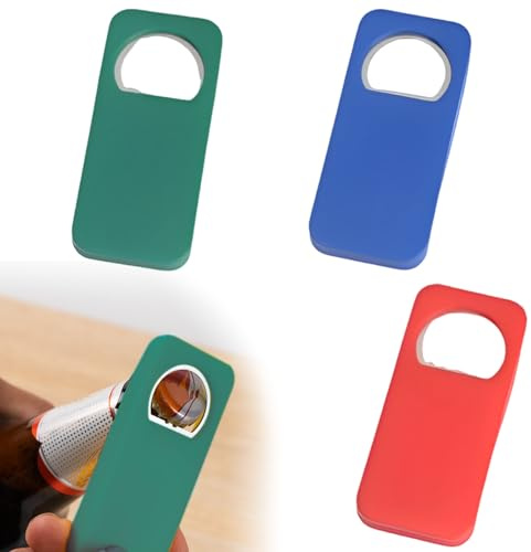 Jicyor 9 x Bierflaschenöffner, personalisierbarer Flaschenöffner, Flaschenöffner, Hand-Bierflaschenöffner für Getränke, Cider Bar und Haushaltsgeräte (3 Farben)