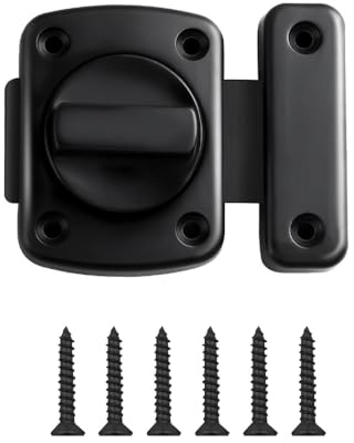 FDEETY Serratura Porta Blindata Rotante Bullone Serratura Porta Chiavistello Serratura Antifurto per Cucine Camera da Letto Studio Bagni (Grande)