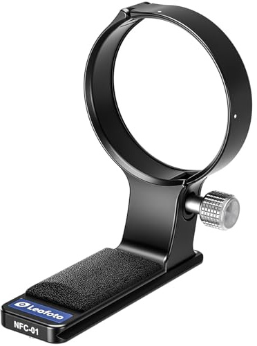 LEOFOTO NFC-01 Lens Collar, for Nikon Z 180-600mm f/5.6-6.3 VR, QD Spot, 1/4 and 3/8 Screw Hole, Arca Compatible