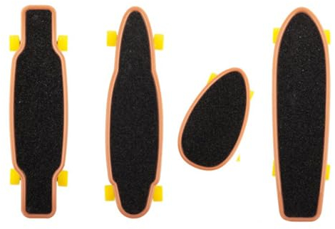 WMUVAZA Professionelle Mini Fingerboards Spielzeug, 4 Stück Finger Skateboard, Finger Skateboard Set, stylische Fingerskateboards, für Jungen und Mädchen, Mehrfarbig, 4 Modellieren