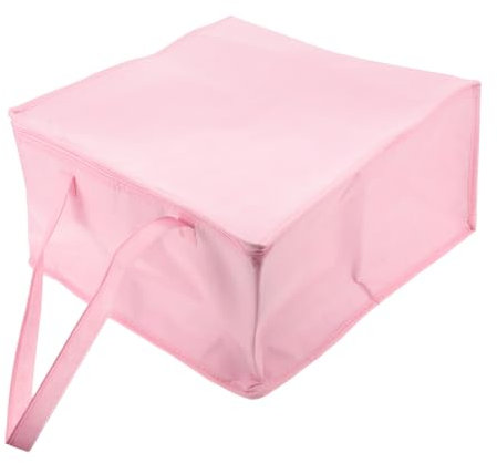 TOPBATHY Insulated Cake Carrying Bag 12-inch (400x400x220mm) Thickened Non-Woven Fabric Thermal Food Carrier Bag Reusable Aluminum Lunch Tote for Hot and Cold Food Takeaway Picnic