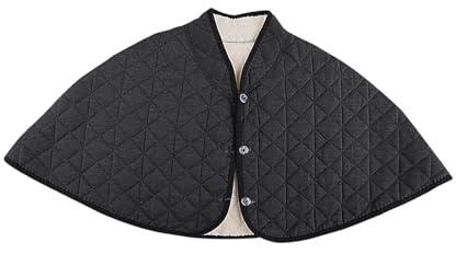Perfeclan Warmer SchulterschalUmhang, weicher FleeceNackenpolster für den Winter für das, Poncho, Dunkelgrau