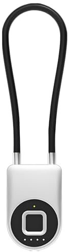 ZAWQFDZ Candado, Cerraduras con Huella Dactilar, con Bluetooth y Carga USB para Bicicletas, Equipaje y Gabinetes(Small)
